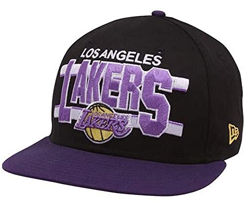 Gorra Snapback New Era Los Angeles Lakers Negro Morado miniatura 1