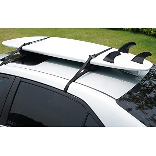 Neolife Soft Roof Rack Pads Single Wrap-Rax Surfboard Longboard，Kayak Straps,19inch [Pair] - Thumbnail 6
