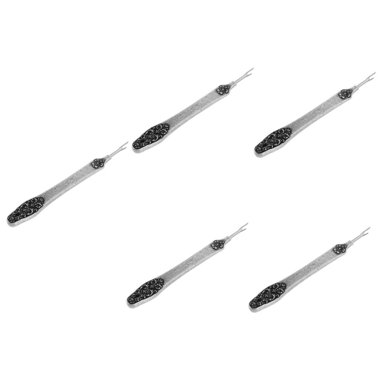 STOBOK 5 Stück Vintage-Nahttrenner Mini-Nähen Nähenvorräte Stichtrenner Kleidung Fixer handystativ Handarbeit nâhzubehör handsfull praktische Nahttrenner Haushalts-Fadentrenner Legierung