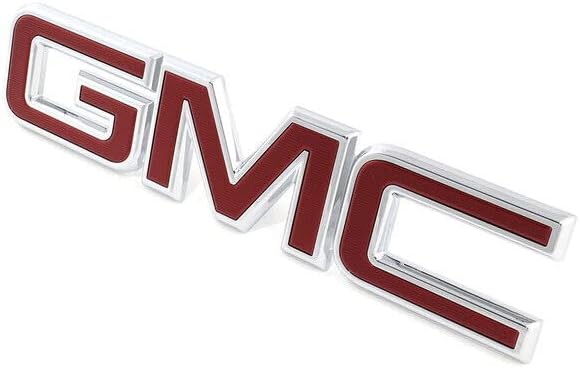 OEM NEW Front Grille GMC Emblem Badge Chrome and Red 2016 Terrain 23456058