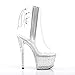 Pleaser Women's STARDANCE-1018C-7 Ankle Boot, Clear/Clear, 7 M US