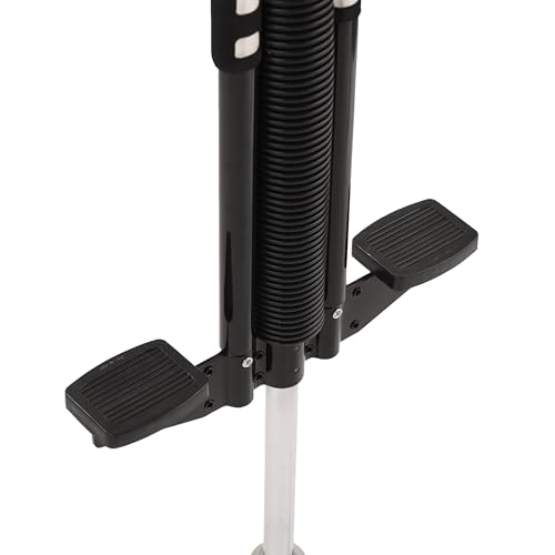 Relaxdays Kij pogo dla dzieci, do 60 kg, wyściełany, drążek do skakania do użytku na zewnątrz, antypoślizgowy, stal nierdzewna, czarny