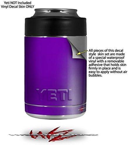 Miniatura 2 de Sólidos Collection Purple – Etiqueta autoadhesiva piel envolver Fits Yeti Rambler colster y rtic puede de estilo (Cooler no incluido)
