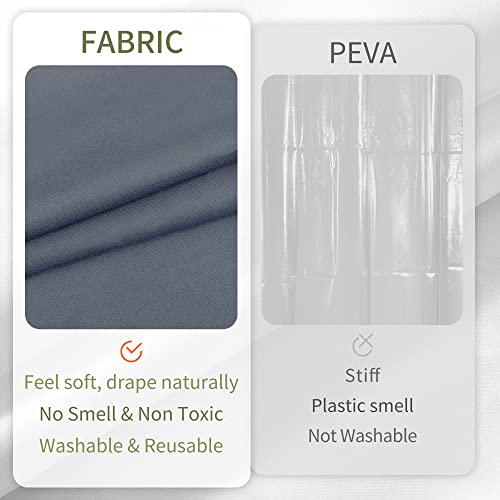 Image of ALYVIA SPRING Stall Waterproof Shower Curtain or Liner Stone Blue, 36x72