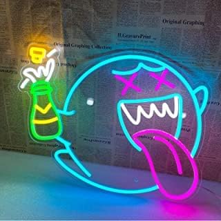 Amazon | LEDネオンサイン( かわいい幽霊 boo Boo Halloween)ネオン 