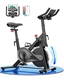 Copant Vélo d'Appartement pour La Maison avec Écran LCD et Application, Vélo d'Exercice d'Intérieur avec Résistance Magnétique Réglable, Capacité de Poids de 136 kg