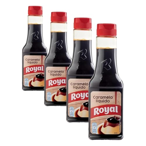 Royal Caramelo Líquido, Postres y Batidos, Bote 400 g (Paquete de 4)