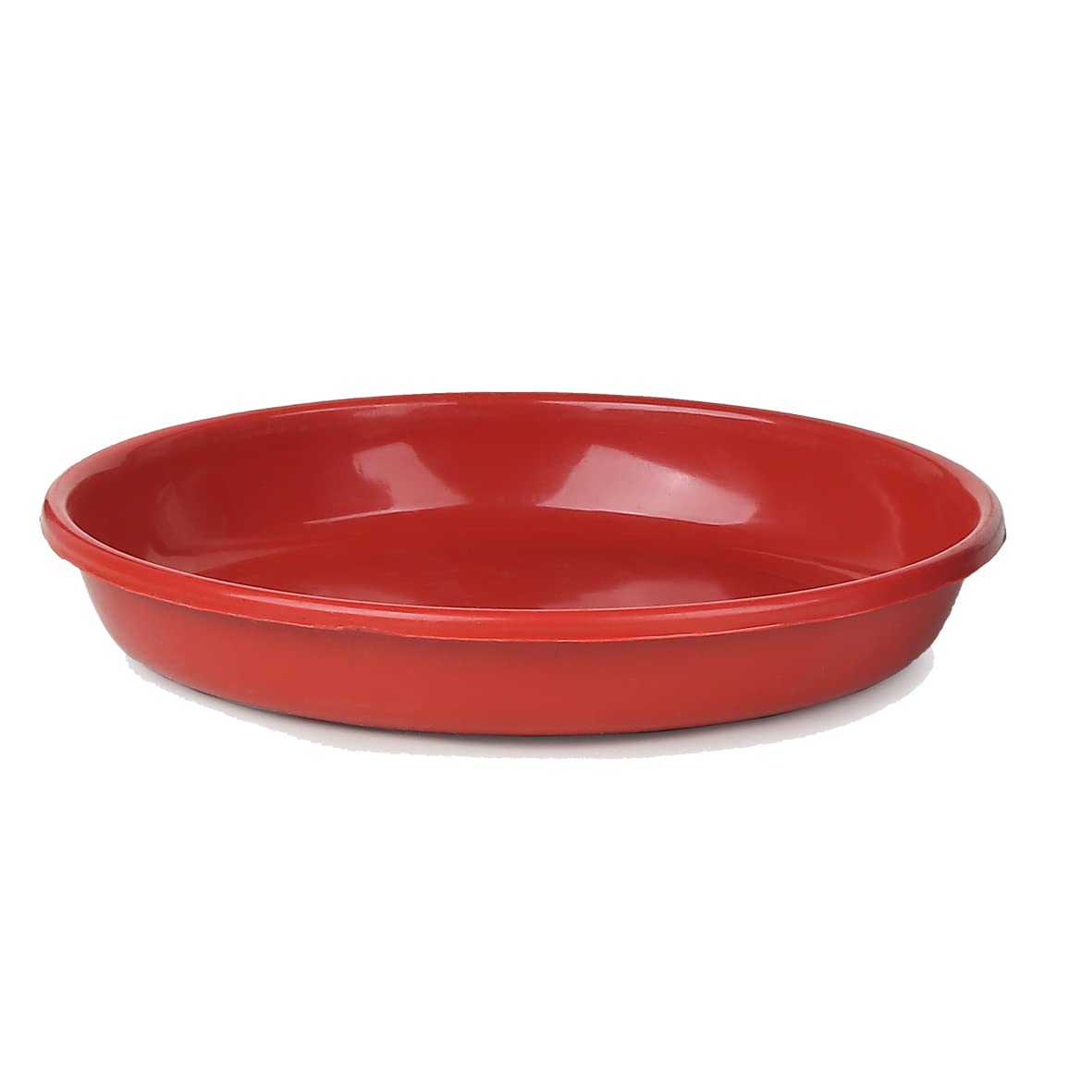 Plants Bottom Plate, Drip Tray for Plants, Gamla, Terracotta Color| (8-inch, Red) Set of 1