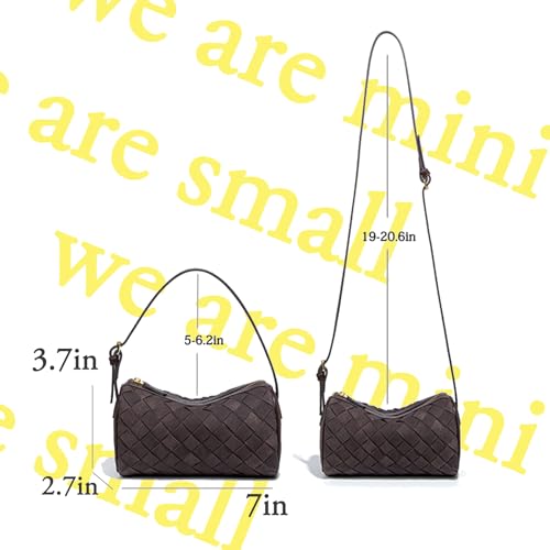 Bolso pequeño trenzado de cuero sintético miniatura 3