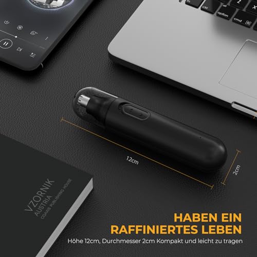 Nasenhaartrimmer-2023 Upgraded USB Wiederaufladbare Nasenhaartrimmer Ohrhaartrimmer für Männer und...