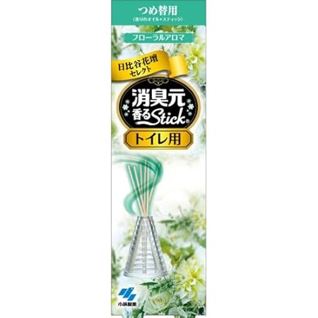 Amazon 消臭元香るstick 日比谷花壇セレクト トイレ用 つめ替用 フローラルアロマ 50ml 消臭元 置き型