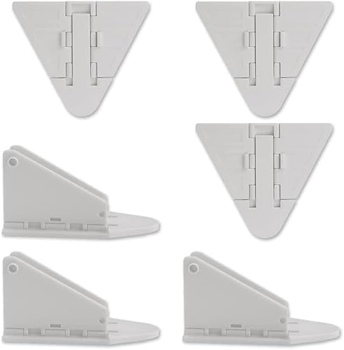 窓安全ロック(白/6個セット/ABS)ドアレバーロック 窓補助錠 引き戸ロック ガラス窓ストッパー 地震窓錠 ペット脱出防止 子供 長老 安全対策 転落防護 指はさみ防止 簡単インストール 環境保護 小さい 持ち運びが容易