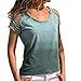Produktbild MRULIC Damen Kurzarm T-Shirt Rundhals Ausschnitt Lose Hemd Pullover Sweatshirt Oberteil Tops