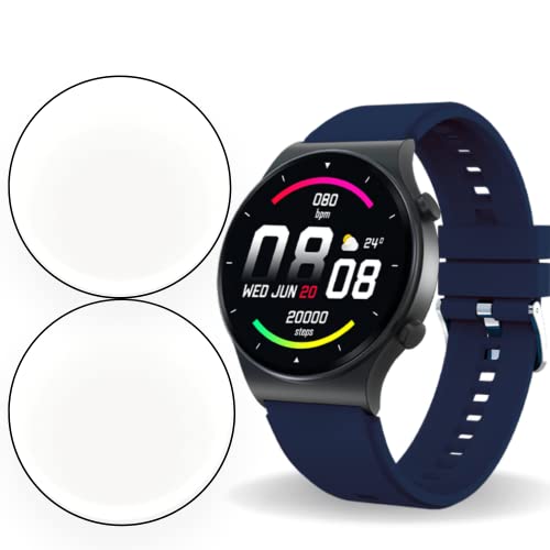 Image of Hydrogel TPU Screen Protector For FIRE BOLTT 360 PRO SMARTWATCH (1.32 inch) - Anti-Scratch, Bubble-free, Edge To Edge Soft TPU Film Screen Guard for FIRE BOLTT 360 PRO(Pack of 2)