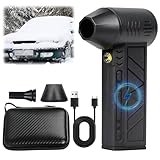 Snow Whiz Turbo Blower, Snowwhiz Turbo Blower with Led, 3 Gear Adjustable Super Power Turbo Breeze Electric Blow, Mini Turbos Snow Blowers for Car, Clear Snow 10x Faster