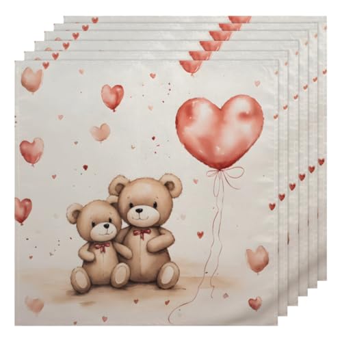 Servilletas de tela multicolor pack 6 50.5x50.5 cm miniatura 1
