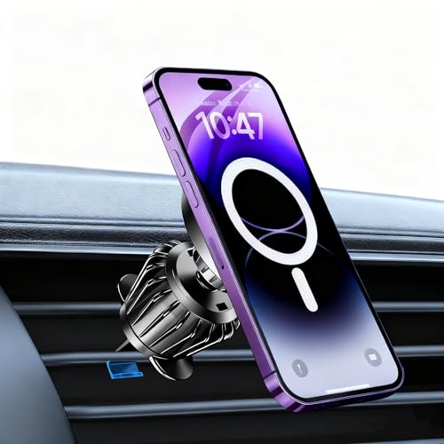 for Magsafe Car Mount【20 Strong Magnets】 Magnetic Phone Holder for Car Phone Holder Mount Dash Mounted Holders Cell Phone Holders for Your Car Accessories for Women Men for iPhone 17 16 15 14 (Black)