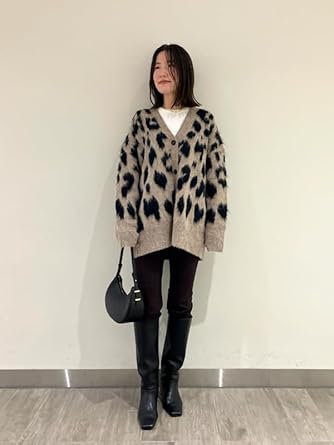 Mila Owen ミラオーウェン ストレートシャギーテキスタイルカーディガン Mila Owen（ミラオーウェン）の「ストレートシャギーテキスタイル