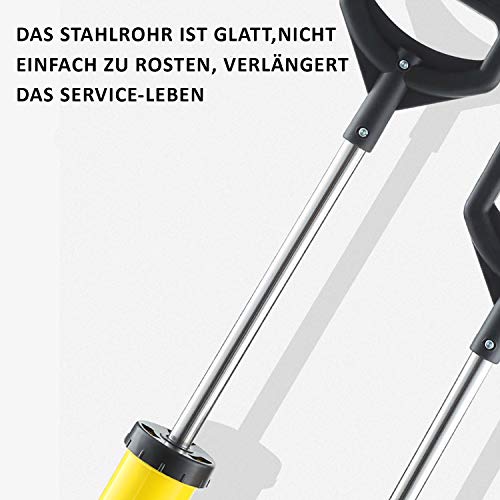 VAZILLIO Fugenpistole für Mörtel DIY Mörtelspritze Handmörtelpumpe beton spritze mit Zubehör- Mörtelpresse Mörtelspritze 4 Düse