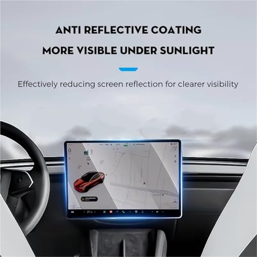 Protector de pantalla para Tesla Model Y Juniper de vidrio templado de 15,4 pulgadas 7