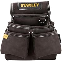 STANLEY Bolsa portaherramientas de cuero,4 bolsillos,Soporte