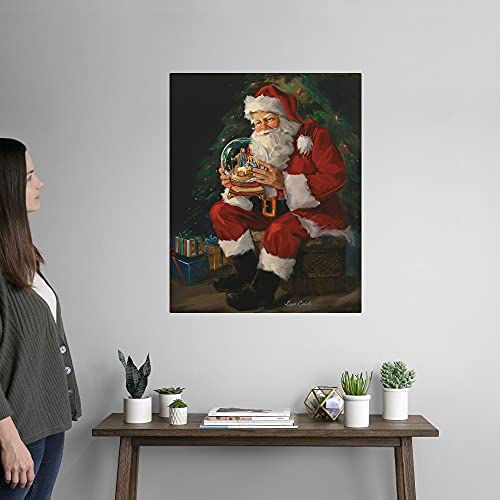 Greatbigcanvas Santa Believes Fine Art Unframed Print, Christmas Home Decor Artwork, 24"X30" #TOP1