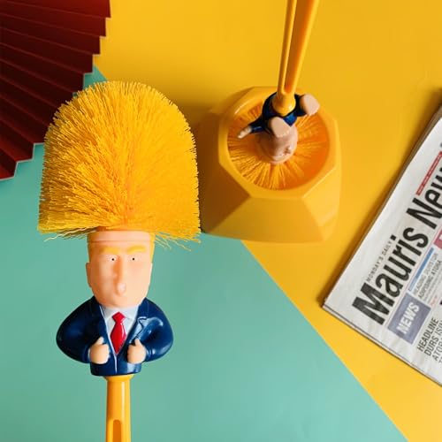 EnixwH 2 Stück Klobürste Lustig Toilet Brush ToilettenbüRste, Kreativer Badezimmer WC Bürste mit Langem Griff Und Aufbewahrungsständer, für Die Tägliche Reinigung Geeignet