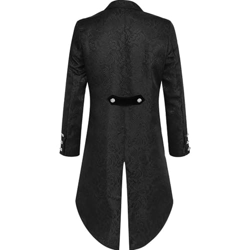 Blazer gótico de palacio victoriano con botones medievales para hombre 5