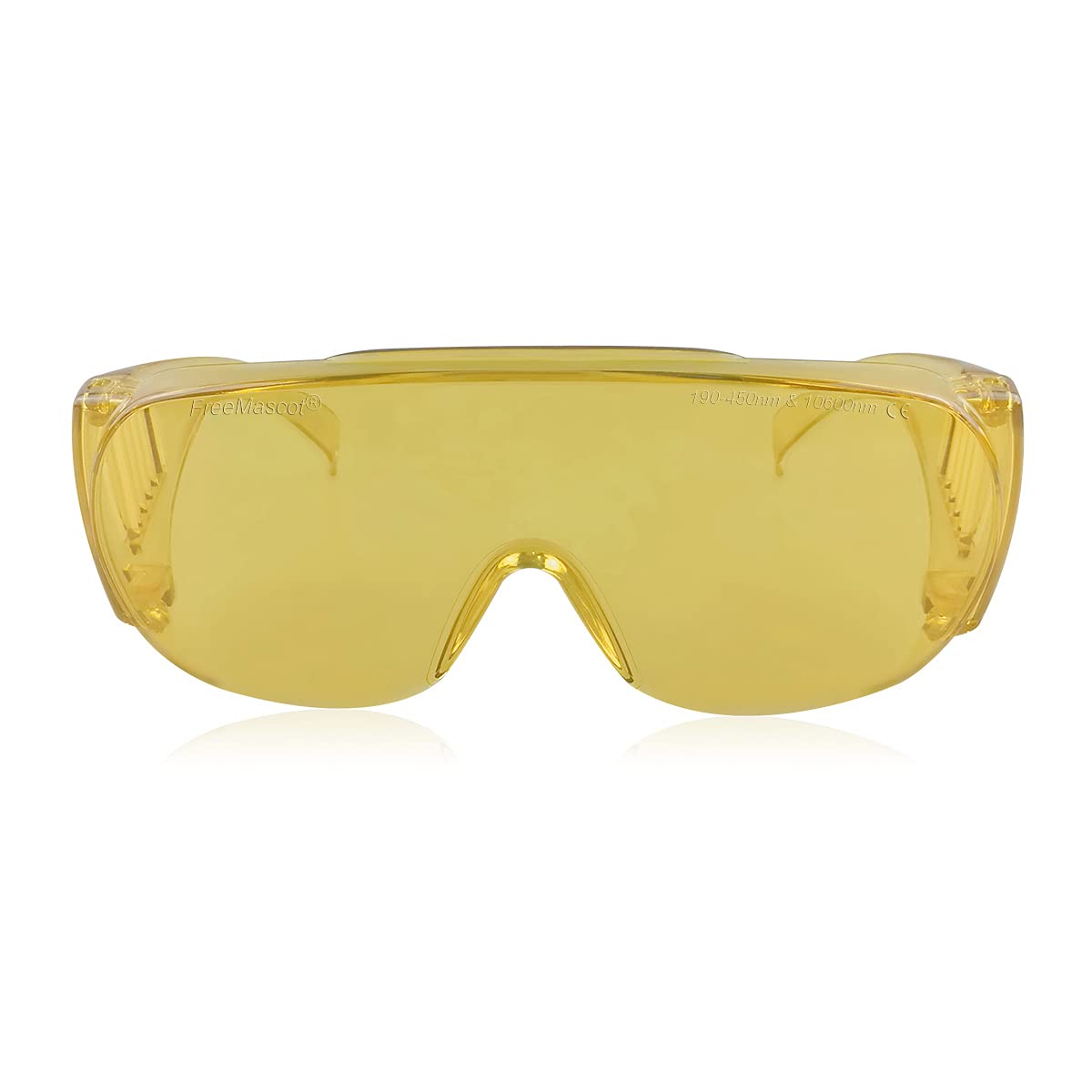 FREEMASCOT OD 6+ 190nm-450nm / 10600nm Wavelength UV Light & CO2 Laser Safety Glasses for 405nm, 445nm, 10600nm,10.6um CO2 Laser Safety Goggles