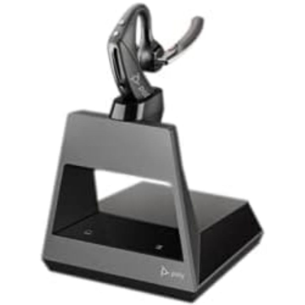 Plantronics - Voyager 5200 Office (Poly) - Bluetooth Over-the-Ear (Mono) Headset - Sound Guard-Noise Canceling Mic-Connects to Deskphone/PC Mac-Works with Teams (Certified), Zoom & more