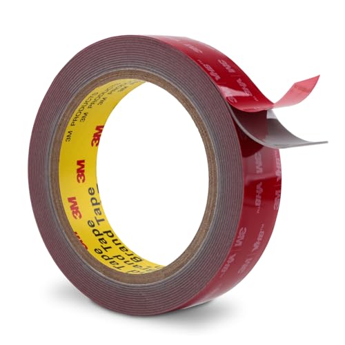 Image of 3M Double Sided Tape 1 inch x 15.4Ft Heavy Duty Mounting Tape Grey | Foam Tape Waterproof for Indoor Outdoor Home Office Car Decor