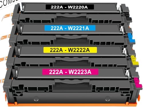 Image of Toner 222A Toner Cartridge Compatible for Color LJ Pro Printers 3203, 3288, MFP 3303, MFP 3388,W2220A,W2221A,W2222A,W2223A(222A - 4 Color Combo)