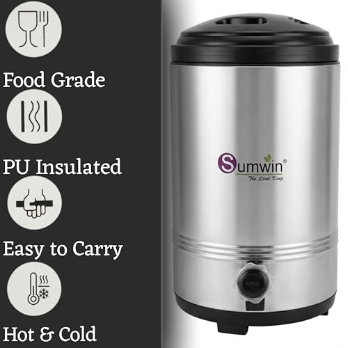 Image of Sumwin Super Star Water Cooler, Water Dispenser, Water Jug, Hot & Cold, for Shops, Offices, Picnics, Easy to Carry, Portable, Travel Friendly (5 litres)