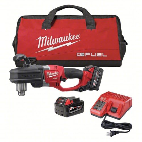 Image of Milwaukee 2707-22 M18 Fuel Hole Hawg 1/2" Right Angle Drill Kit