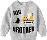 DHASIUE Big Brother Shirt für Kleinkind Baby Boy Big/Lil Bro Ankündigung T-Shirt Grafik Tee Crewneck Long/Short Sleeve Shirt