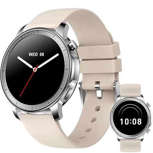 MONOMAM CHIC �X�}�[�g�E�H�b�` ���f�B�[�X ������ iPhone�Ή� �A���h���C�h�Ή� AMOLED �펞�\�� �ی^ �x���g��20mm �����Y �����ʌv Line ���M�ʒm (Soy Latte)