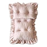 Este juego de accesorios de fotografía para bebés incluye un pequeño colchón y una almohada pequeña, por lo que es la combinación perfecta de accesorios de fotografía