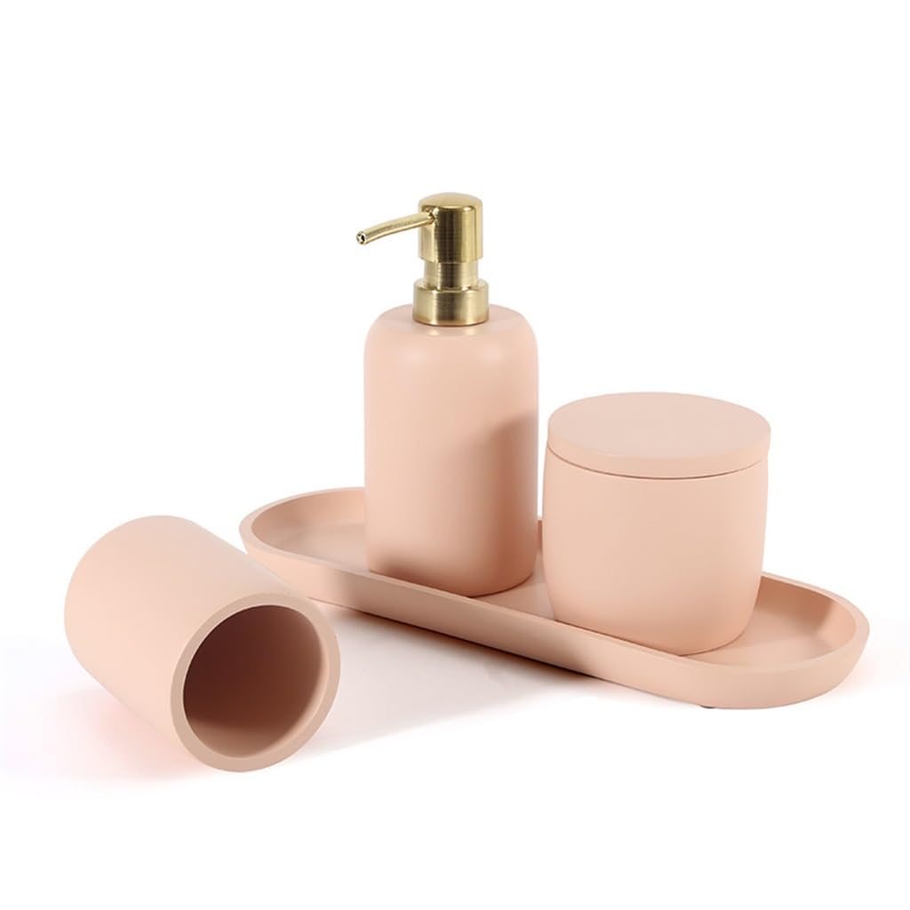 Ensemble d'articles sanitaires en résine pour une décoration de toilettes épurée