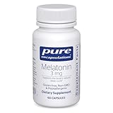 Pure Encapsulations - Melatonin 3 mg - Hypoallergenic Supplement Supports the Body's Natural Sleep Cycle* - 60 Capsules