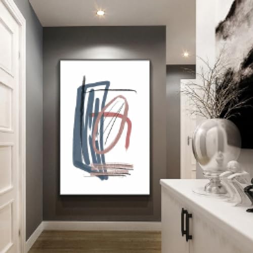 Toile peinture affiche impression de haute précision KEBIA triptyque abstrait géométrique 60x80