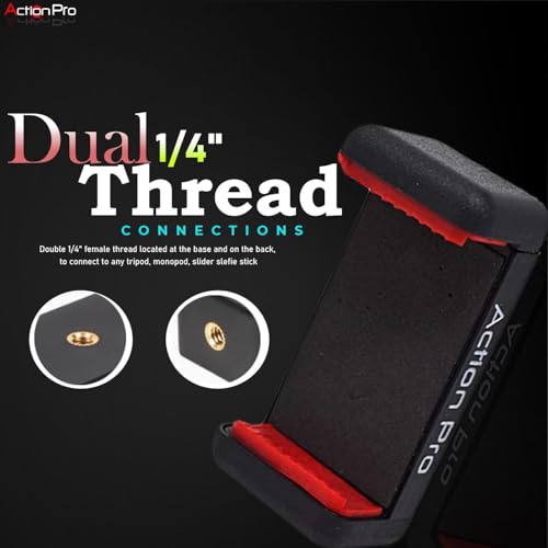 Image of Action Pro Made in India Phone Holder Chin Mount (Pack of 2), Compatible with iPhone, Samsung, Vivo, Oppo, Xiaomi, Realme & Other Smartphones
