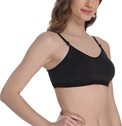 Image of FIMS - Fashion is my style Women Cotton Sports Bra for Gym, Yoga, Running Bra for Girls, Racer Back, Full Coverage, Multicolor, Cup B, See Main Image to Check How Many Bra You Will Get