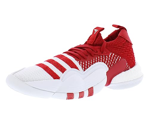 Image of adidas Trae Young 2 Unisex Shoes Size 10, Color: Cloud White /Team Power Red-Red