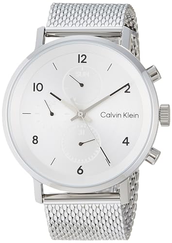 Consejos para Comprar Reloj Ck comprados en linea. 45 Calvin Klein MODERN 25200107 Reloj de pulsera para hombre, color plateado, Plata 20 pies, Tipo de pulsera