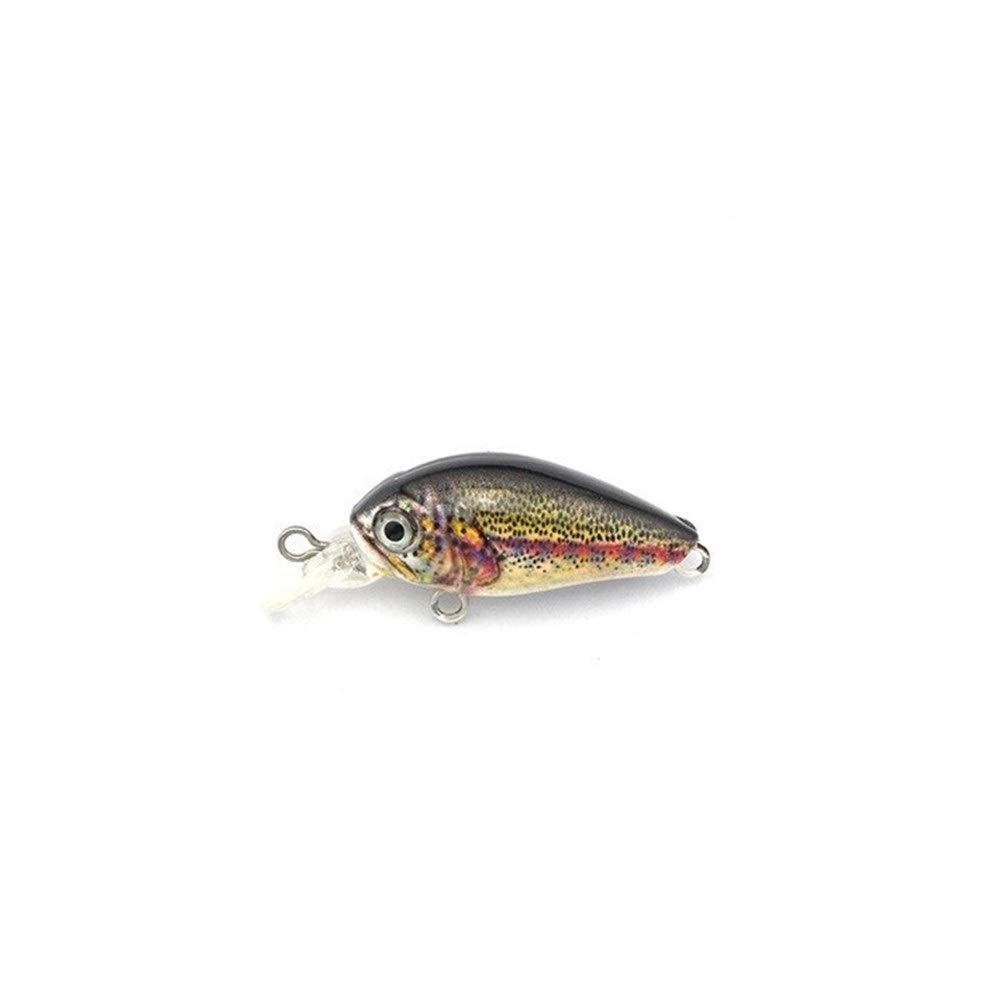 Caja de Pesca Pesca señuelo Artificial 4cm 4 G cebos Artificiales Mini señuelo for el Lucio Bajo la Trucha señuelo Duro Mini Crank Bait Aparejo de Pescar (Color : Type1, Size : 5pcs)