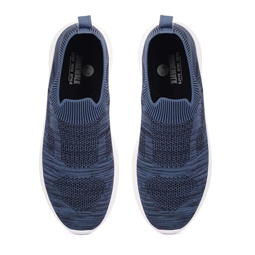Image of Shinewalk Cruise Men's Lightweight Slip-On Walking Shoes | Breathable Knit Upper, Soft Memory Form Sole & All-Day Comfort.