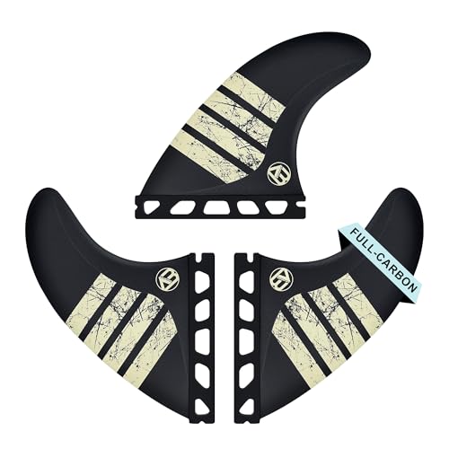 Palmes tri ultra légères en carbone pour stabiliser le tail et éviter les dérapages en surf