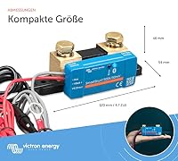 Victron Energy SmartShunt IP65 Batteriewächter (Bluetooth) - Victron Shunt - Batteriemonitor - 6.5V-70V - 500 Amp – Ansicht 3