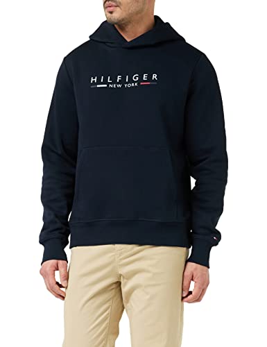 Tommy Hilfiger Hilfiger New York Hoody Sweats à Capuche, Desert Sky, 3XL Homme