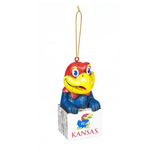 Evergreen NCAA Kansas Jayhawks Tiki Design, Team Colors, One Size